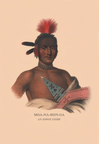 Moa-Na-Hon-Ga (An Ioway Chief) 24x36 Giclee