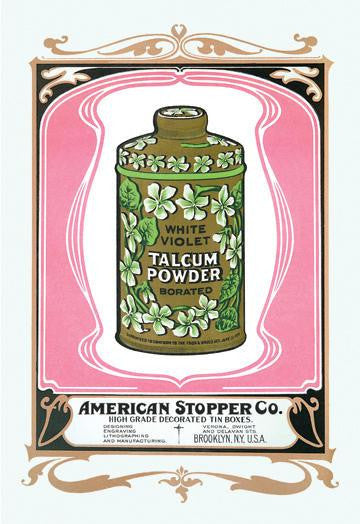 White Violet Talcum Powder 24x36 Giclee