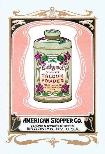 Euthymol Violet Talcum Powder 24x36 Giclee