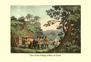 View of the Village of Ben  in Cayor 24x36 Giclee