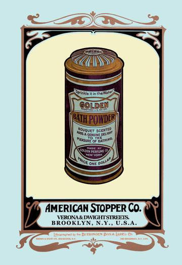 Golden Bath Powder 24x36 Giclee