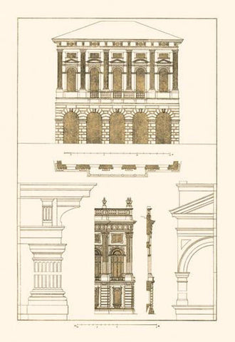 Palazzo Verzi at Verona  Palazzo Madama 24x36 Giclee