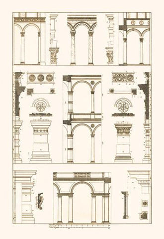 Arcades of the Renaissance 24x36 Giclee