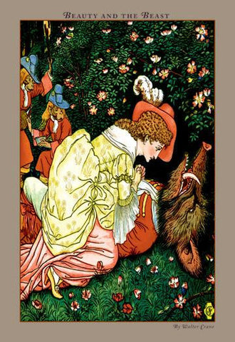 Beauty and the Beast - In the Woods 24x36 Giclee