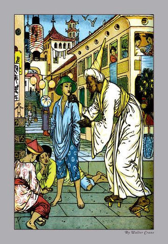 Aladdin Accosted By Magician 24x36 Giclee