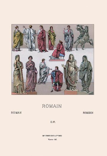 Roman Civil Costumes 24x36 Giclee