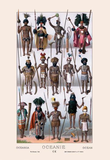 Tribes of Oceania 24x36 Giclee