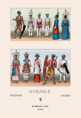 Oceani Malaysians and Indonesians 24x36 Giclee