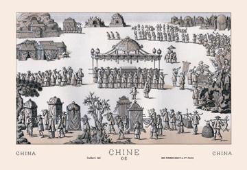 A Chinese Funeral 24x36 Giclee