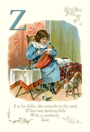 Z is for Zella 24x36 Giclee