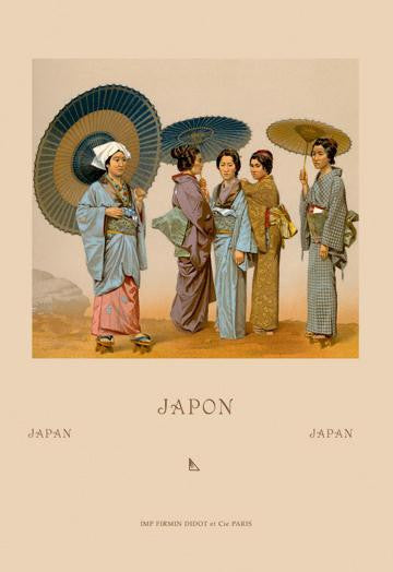 Traditional Japanese Women 24x36 Giclee