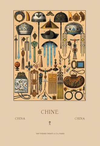 Chinese Ornaments and Talismans 24x36 Giclee