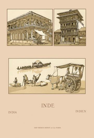 People and Places of India #2 24x36 Giclee