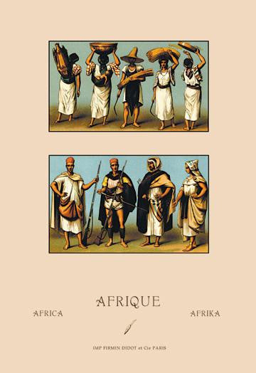 A Variety of African Dress 24x36 Giclee