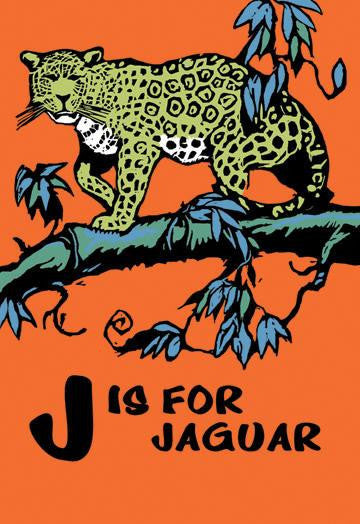 J is for Jaguar 24x36 Giclee