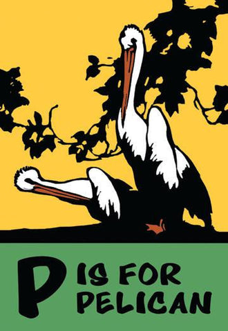 P is for Pelican 24x36 Giclee