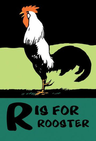 R is for Rooster 24x36 Giclee