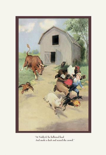 Teddy Roosevelt&#39;s Bears: The Bull 24x36 Giclee