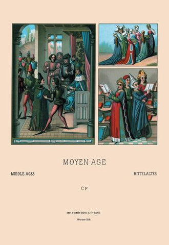 People and Places of Medieval Europe 24x36 Giclee