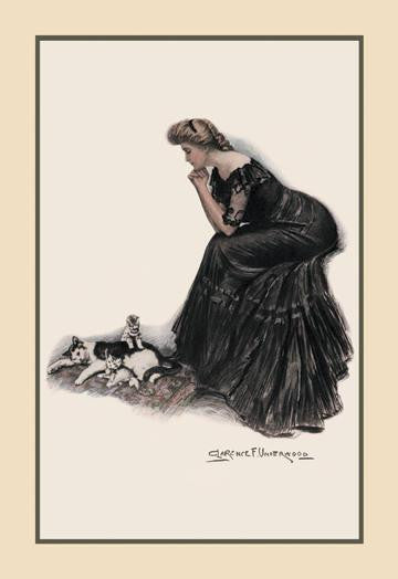 Minding the Felines 24x36 Giclee