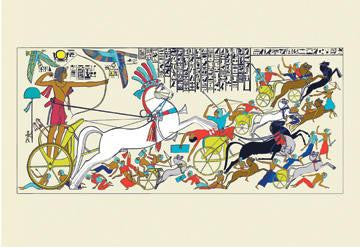 Battle Scene of Seti I and the Khita 24x36 Giclee