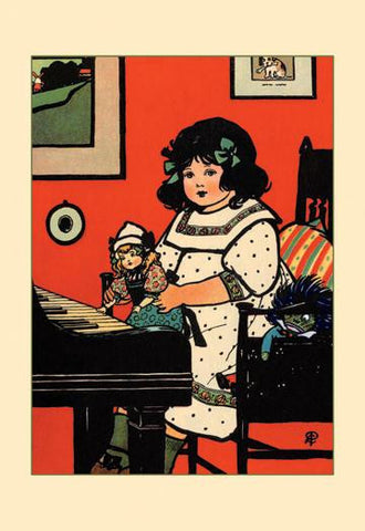 Dolly&#39;s Music Lesson 24x36 Giclee