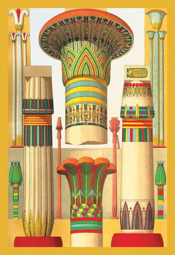 Egyptian Columns 24x36 Giclee