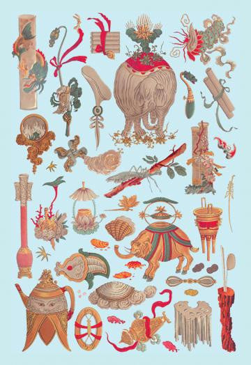 Chinese Imagery 24x36 Giclee