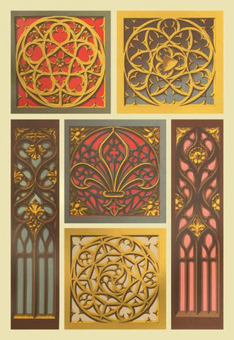 Medieval Window Design 24x36 Giclee