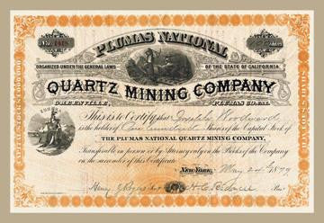 Plumas National Quartz Mining Company 24x36 Giclee