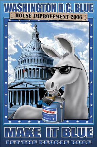 Washington DC Blue - House Improvement 2006 24x36 Giclee