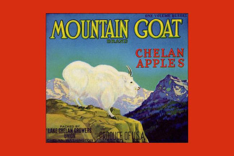 Mountain Goat Chelan Apples 24x36 Giclee