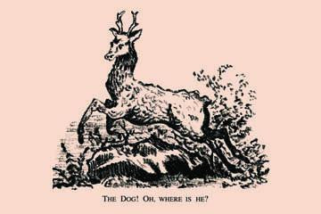 The Dog! Oh  Where is he? 24x36 Giclee