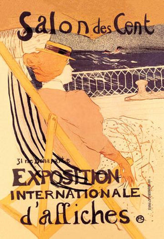 Salon des Cent: Exposition Internationale d&#39;Affiches 28x42 Giclee on Canvas