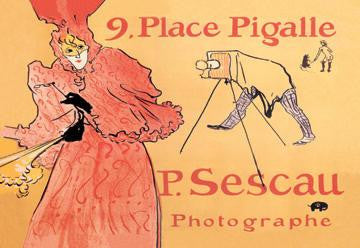 P. Sescau: Photographe 28x42 Giclee on Canvas