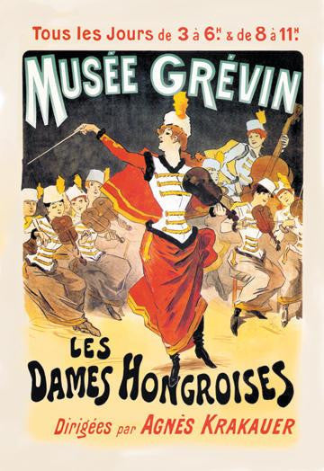 Musee Grevin: Les Dames Hongroises 28x42 Giclee on Canvas