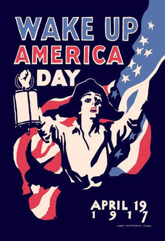 Wake Up America Day 28x42 Giclee on Canvas