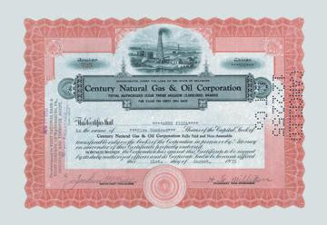 Century Natural Gas & Oil Corporation 28x42 Giclee on Canvas