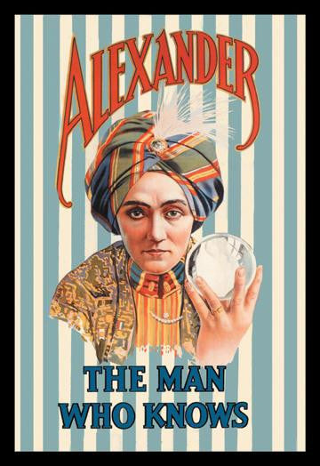 Alexander  The Man Who Knows 28x42 Giclee on Canvas