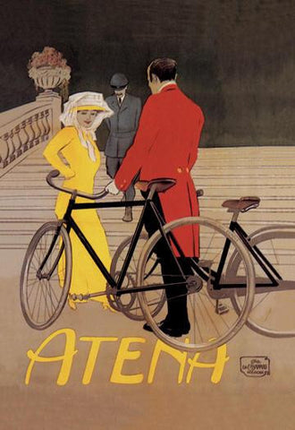 Atena Bicycles 28x42 Giclee on Canvas