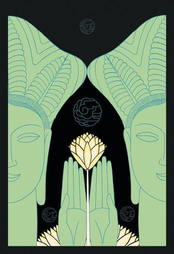 Jade Goddess Images 28x42 Giclee on Canvas