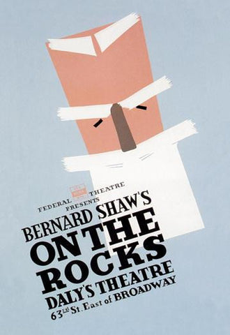 On the Rocks by Bernard Shaw 28x42 Giclee on Canvas