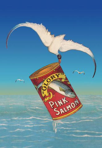 Glory Pink Salmon 28x42 Giclee on Canvas