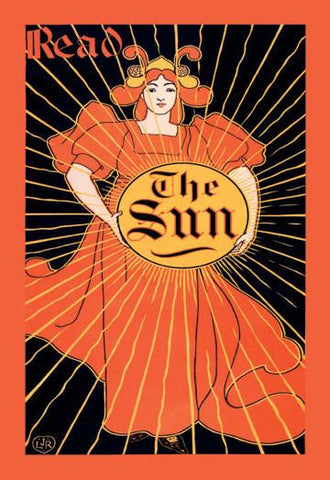 Read the Sun 28x42 Giclee on Canvas