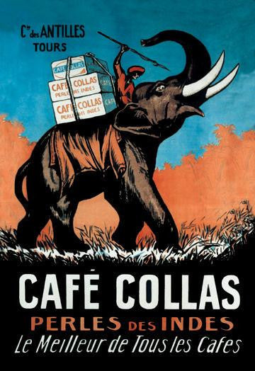 Cafe Collas 28x42 Giclee on Canvas