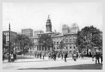 City Hall  1911 28x42 Giclee on Canvas