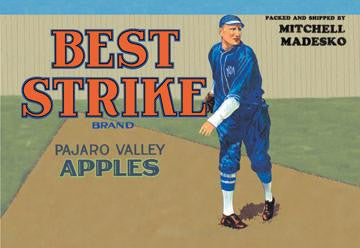 Pajaro Valley Apples: Best Strike Brand 28x42 Giclee on Canvas