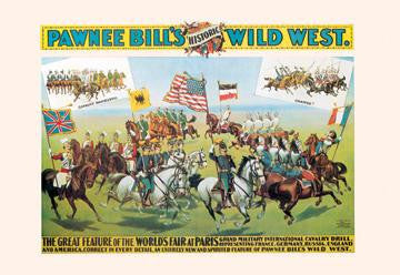 Buffalo Bill: Pawnee Bill and Paris 28x42 Giclee on Canvas