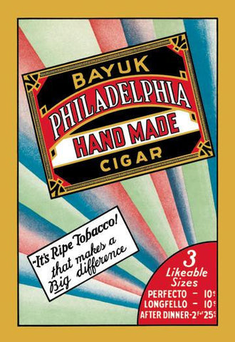 Bayuk Philadelphia Handmade Cigars 28x42 Giclee on Canvas