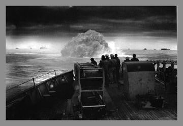 USCG Spencer Sinking Submarine 28x42 Giclee on Canvas